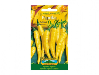 Paprika zeleninová pálivá 'DE CAYENNE', žlutá