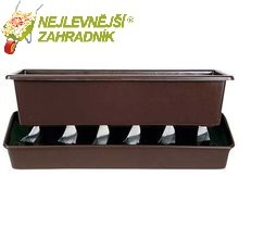 Truhlík samozavl.Lebiš 60cm hnědý